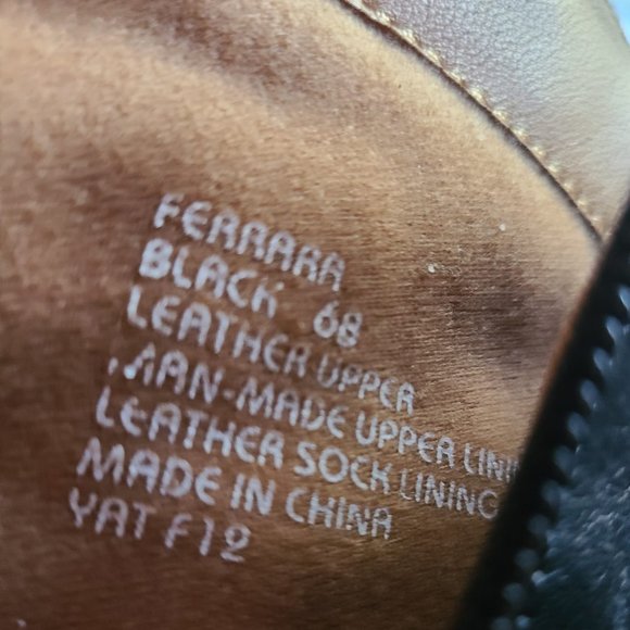 Ferrara Black Boots size 6B - Picture 3 of 3